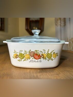 Corning Ware A-11/2-B Spice of Life L'Echalote 1.5 Liter Casserole Dish w/Lid
